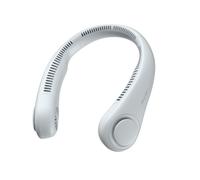 (Neck Fan Grey) LBQ JISULIFE Portable Neck Fan 78 Air outlet Provide Cooling Wind 4000