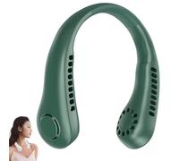 Neck Fan, Portable Neck Fans, Rechargeable Bladeless USB Personal Cooling Fan with 5 Speeds, One-Second Cooling, Hands-Free Wearable Neck Fan, 360° Airflow Quiet Fan for Travel Office Fitness