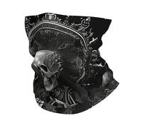 Neck Gaiter Dark Skeleton Skull l Satan Grim Reaper Black Windproof Face Shield Non-Slip Facial Shield for Men Skiing 26X30cm