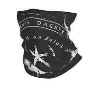 Neck Gaiter Demon Skulls 6 Mystical Satan Magic Hell Gothic Black Stylish Half Face Scarf UV Protection Neck Warmer for Sports Climbing 26X30cm