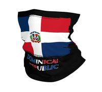 Neck Gaiter Dominican Republic Dominicans Republic Flag Bandana Absorbent Headwear Dustproof Tube Scarf For Climbing Workout Skiing