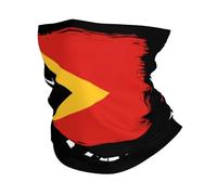 Neck Gaiter East Timor Flag Bandana Breathable Face Scarf Uv Protection Headband For Running Traveling Hunting
