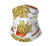 Neck Gaiter Fried Fries Potatoes Neck Warmer Soft Face Cover Tube Half Face Mask Scarf Balaclava For Outdoor Sports