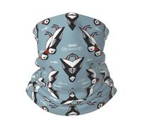 Neck Gaiter Funny Puffin Pattern Neck Warmer Soft Face Cover Tube Half Face Mask Scarf Balaclava For Outdoor Sports