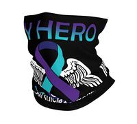 Neck Gaiter My Hero Is Now My Angel Prevention Suicide Awareness Headwear Washable Bandana Quick Drying Headband For Skiing Hunting Jogging