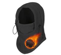 Neck Gaiter Neck Warmer Ski Scarf Windproof Face Mask Winter Scarf for Skiing Hiking Cycling Unisex Various Wearing Methods Fleece Neck Warmer Hooded Neck Warmer Black
