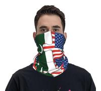 Neck Gaiter Pakistan Pakistani And American Flag Usa Friendship Headwear Comfortable Bandana Absorbent Tube Scarf For Yoga Football Workout