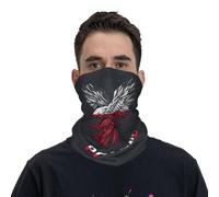 Neck Gaiter Poland Polish Flag Eagle White Headband Durable Facial Decoration Uv Protection Bandana For Camping Traveling Running 25X50CM
