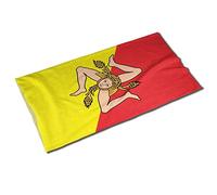 Neck Gaiter Sicilian Flag Facial Decoration Premium Bandana Uv Protection Headband For Running Fishing Traveling 25X50CM