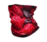 Neck Gaiter Sun Protection Balaclava Bandana Warmer Windproof Face Mask Scarf Pile of Raspberries Cooling Face Cover Breathable Fishing Mask Headband for Men Women Face Clothing, White, One Size