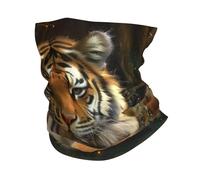 Neck Gaiter Tiger Magical Books Mystical Animal Beautiful White Premium Half Face Scarf Quick Drying Headscarf for Climbing Workout 26X30cm