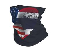 Neck Gaiter Usa Thailand Thai Friendship Flag Heart White Bandana Uv Protection Headband Premium Facial Decoration For Fishing Running Traveling 25X50CM