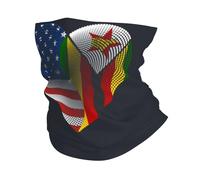 Neck Gaiter Usa Zimbabwe Zimbabwean Friendship Flag Heart White Headwear Durable Bandana Premium Headband For Camping Running Traveling 25X50CM