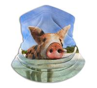 Neck Gaiter Water Pig Neck Warmer Soft Face Cover Tube Half Face Mask Scarf Balaclava For Outdoor Sports