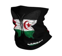 Neck Gaiter Western Sahara The Western Saharans Butterflies Flag Bandana Uv Protection Balaclava Breathable Headband For Traveling Camping Running 25X50Cm