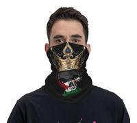 Neck Gaiter Western Sahara The Western Saharans Flag Crown Skull Face Protection Microfiber Hair Band For Running, Traveling, Fishing