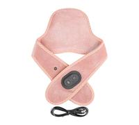 Neck Heat Pad - Microwave Heat Pad, Heated Neck Warmer Shoulder Warmers Neck Wrap | USB Powered Vibrating Massager with 3 Temperatures