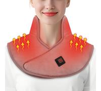 Neck Heating Pad - Adjustable Thermal Wrap, Rechargeable Heated Scarf | Soothing Muscle Relaxation Heat Feature, Soft Fabric Warmth Product, Relaxation Comfort During Cold Evenings