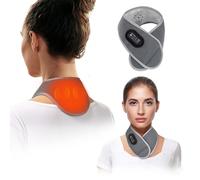 Neck Heating Pad for Neck Pain Relief, Electric Neck Heating Pad with 3 Heat Options, Auto-Off Timers,Heated Neck Scarf with 3000mAh Power Bank,Microwavable Heated Neck Wrap for Men Women Elderly