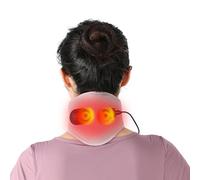 Neck Heating Pad, Heated Neck Support Band, Warming Pad for Neck and Shoulders, USB-Powered Heating Neck Wrap with 3-Level Heating and Vibration