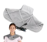 Neck Heating Pad, Shoulder Heat Pad, Portable Heat Pad Plug-in Heated Neck Wrap - USB Heating Pad, Adjustable Neck Warmer for Home, Between