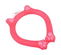 Neck Ice Cooling Tube Reusable TPU Cooling Ring for Hiking | Instant Neck Cooling, Matte Finish and Sweat Resistant Texture, Red Wearable Design for Students and Office Workers