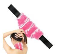 Neck Ice Pack - Reusable Hot Cold Neck Ice Pack, Cooling Wrap | for Sports &, Adjustable Shoulder Compress for Running, Gym & Golf, Lightweight Flannel Backing Workout