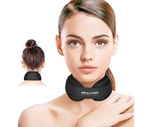 Neck Ice Pack Wrap,Cervical Ice Pack,Cold Compress Ice Packs for Neck Injuries Reusable Cold & Hot Therapy Adjustable Flexible Gel Migraine Ice Head Wrap for Neck Pressure,Surgery Pain Instant Relief