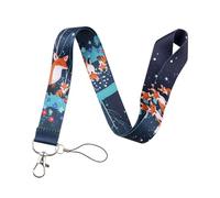 Neck Lanyard, Personalized Lanyards for Neck, for ID Badge Holder, Keys, Work Permits, Mobile Phones(Fox)