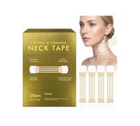 Neck Lift Tape, High Elasticity Water-Resistant Invisible Instant Necks and Face Lift Strap Patch Tightening Tapes, Reusable V Line Tightening Patches for Double Chin Appearance，1BOX
