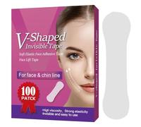 Neck Lift Tape - Invisible Contour Stripes, Breathable Face Firmer | Ultra Thin Double Chin Reducer for Makeup Styling, Photography, Parties, Weddings, Beauty Enhancement, Support