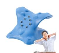 Neck Massage Pillow - Shoulder And Upper Stretcher With Acupressure Nodes, Portable Corner For Muscle Relaxation | Spine Alignment Support, S Relief