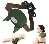 Neck Massager 2025, Portable Simulated Real Hands Massager, 4D Kneading Massagers,Heated Massager for Pain Relief and Muscle Relax, Home Travel Exercise Daily Study Long Drive Weekend