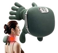 Neck Massager, 2026 New Neck and Back Massager, Real Hands Massager, Electric Deep Tissue 4D Kneading Massage, Simulated Human Hand Design for Muscle Relax (Green)