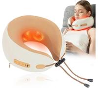 Neck Massager 3-in-1 U-Shaped Support Neck Massage Pillow with 3 Massage Modes, Infrared Heat and Breathable Fabric for On The Go Home, Office