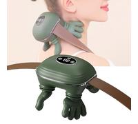 Neck Massager, 4D Real Hands Massager with 3 Massages Levels & 2 Heating Levels, USB Neck and Back Massager Deep Massage for Pain Relief, Gifts for Women Men Mum Dad, Green