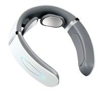 Neck Massager - ABS Heated Cervical Spine Massager | Rechargeable Portable Wearable Neck Relaxer | Cordless Heat Massage Device - Designed to Relieve Neckk Fatigue and Daily Office Stress