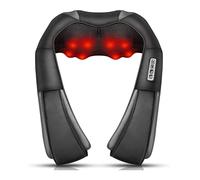 Neck Massager, Deep Tissue 3D Kneading, by iKristin, Portable, with Heat, Shiatsu Massager for Neck, Back, Shoulder, Foot and Leg, at Home and Car, S