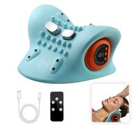 Neck Massager, EMS Back Neck Massager with Heat,Cordless Neck and Shoulder Relaxer with 3 Modes & 6 Speeds,Shoulder Massager for Deep Tissue Pain Relief