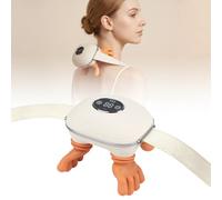 Neck Massager for Neck Pain - 3 Speeds Levels & 2 Heating Levels Bionic Shoulder Massager, Deep Heat Electric Massagers for Neck Pain, Back Massagers, Gifts for Women (White)