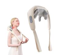 Neck Massager for Neck Pain Shoulder, Wearable Back and Neck Massager with Heat Massage - 6 D Imitate The Real MassageHand - Hands Free Design, Gifts for Men Women
