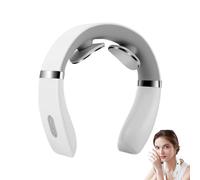 Neck Massager | Neck And Back Massager - Wireless Vibrating Rechargeable 10 Massage Modes Heated Device For Home Travel And After Exercise Beauty Care
