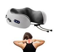 Neck Massager Pillow 3 Levels Electric Ergonomic Quiet Support with Heat | Traveling Neck Pillow for Daily Break Naptime Recliner Sitting Bed Sofa Office Home Road Trip Chair