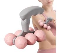 Neck Massager Roller - Muscle Rolling Ball, Tool for Deep Tissue Relief, Handheld Cervical Spine and Shoulder | Massager for Relaxation of Back, Legs, Feet, and Whole Body at Home, Office, Or Gym