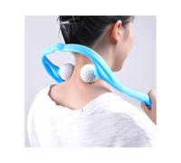 Neck Massager Therapy Neck and Shoulder Dual Trigger Point Roller Self-Massage Tool Relieve Hand Pressure Deep Massage
