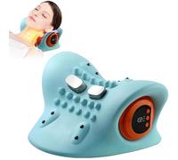 Neck Massager with 6 Speed EMS + 3 Speed Heating + 3 Vibration Adjustment, Neck Stretcher, Neck Massager Pillow, Rechargeable Heated Cervical Traction Device, Gift for Mom Dad