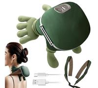 Neck Massager with Heat - 3 Speed 2 Heating Modes Tool - Rechargeable Neck and Back Massager - for Dad Mom Him Her Spa