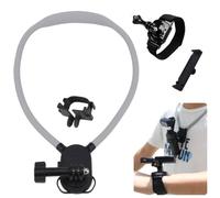 Neck Mount + Wrist Strap Mount for Insta360 Luna Ultra, Flexible Quick Release Camera Neck Holder with Chest Strap, Hands-Free POV Vlogging for Luna Ultra Action Camera