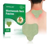 Neck Patches, 36 Count Maximum Strength Warming Herbal Plaster, Wormwood Extract Sticker 8 Hours Lasting Reduction Joint Discomfort for Knee, Back, Neck, Shoulder (for Neck-36)