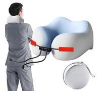 Neck Pillow Airplane | Adults Sleeper for Driving,Breathable Neck Relief Pillow with Adjustable Rope for Flight Work Chair Nursing Camping Hiking Backpacking